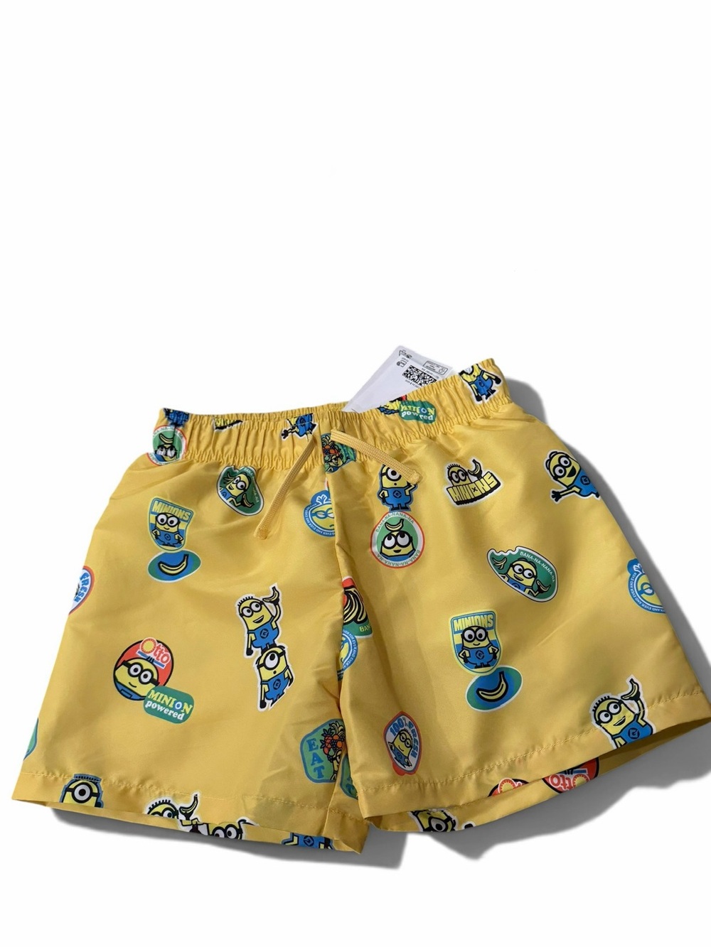 H&M Boys’ Yellow Minions Print Swim Trunks Illumination | Size 8-10Y